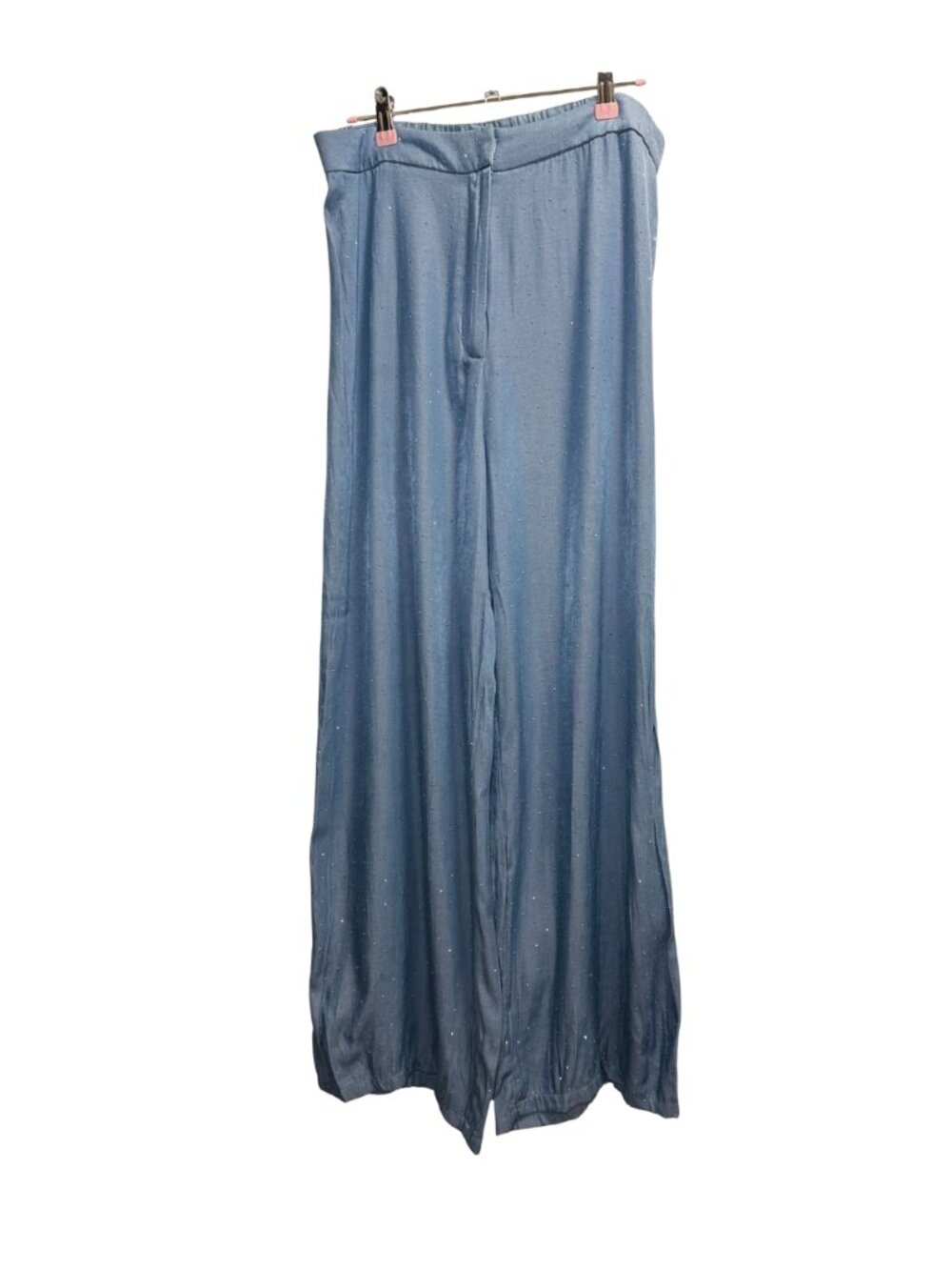 Peach Brand Blue Rhinestone Wide Leg Pants XL